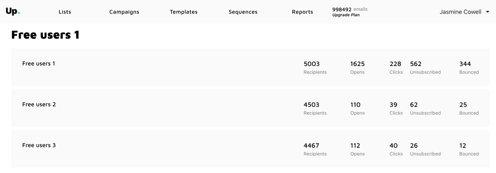6. Using reports and analytics | Up
